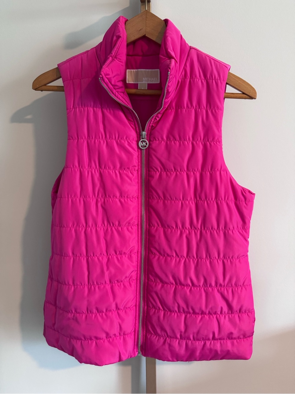 Michael Kors Hot Pink Quilted Puffer Vest
